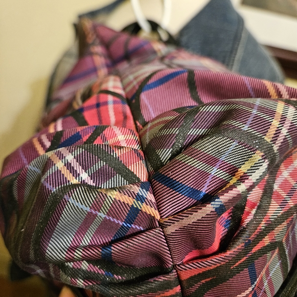 Coach Poppy Tartan Plaid Shoulder Bag / Tote  G0982-14360 - Picture 9 of 11